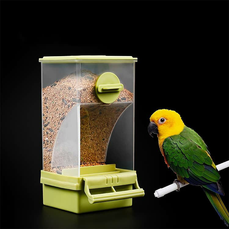 餌入れ 餌入れ自動給餌器 ケージ取り付け鳥用フードフィーダー 鳥 鳥 インコ 自動...