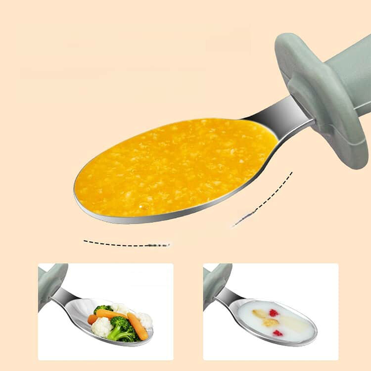 キッズ 子供用 キッズカトラリー フォーク 2点セット お食事 シリコン 自宅 食洗機対応 握りやすい 持ち運び スプーン 赤ちゃん 練習 おしゃれ ベビー ステンレス 離乳食 保育園 出産祝い プレゼント くすみカラー キッズ 花柄 可愛い — vista 3