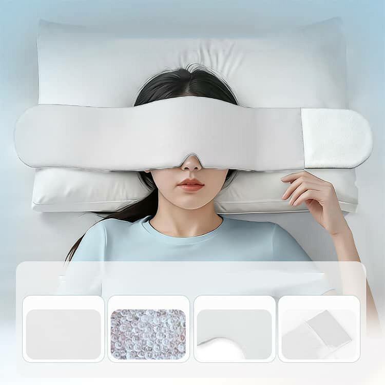 グラビティ リバーシブル アイマスク 睡眠 遮光 完全遮光 偏頭痛 ホット 250g 冷感...