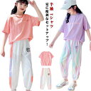 ジュニア 綿 子ども服 女の子 ジャージ 上下セット ガールズ コットン 半袖 Tシャツ スポーツ ジョガーパンツ セットアップ 通学 パンツ 学校 旅行 夏 ...