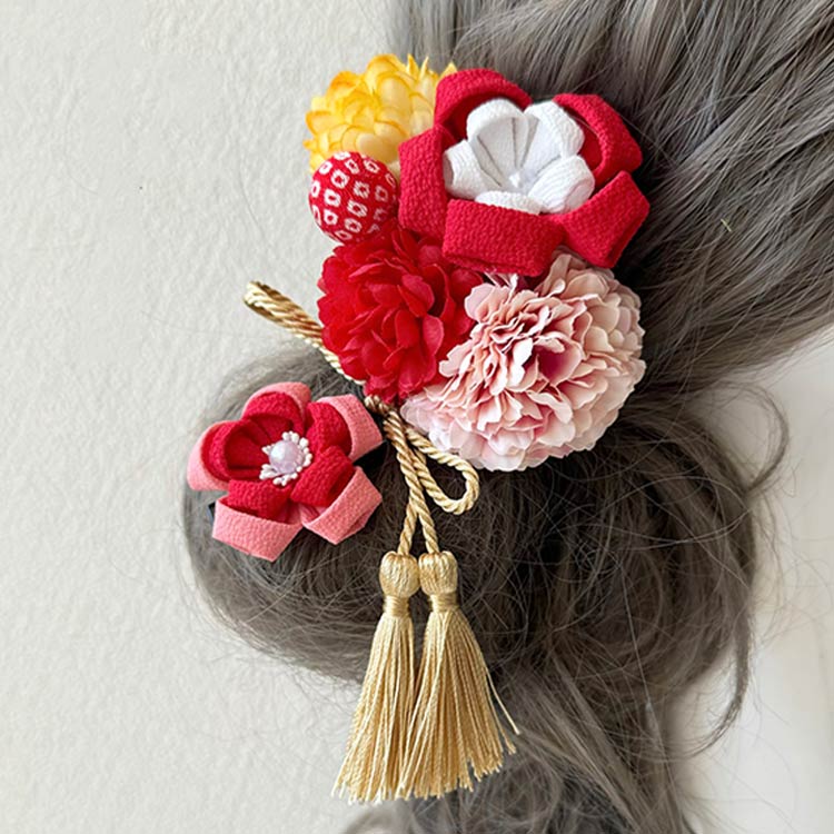 花 花嫁 卒業式 白 ピンク 成人式前撮り 髪飾り フラワー 成人式 前撮り 結婚式 黄...