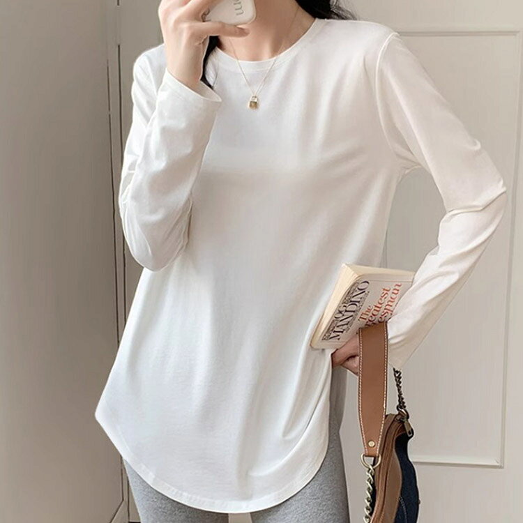 春 2枚セット Tシャツ Tシャツ インナー 秋 秋冬 40代 クルーネック カジュアル 両面起毛 カットソー 起毛 シンプル トップス 30代 50代 暖かい 透け防止機能 ロンT 大きいサイズ ゆったり 無地 秋 20代 長袖tシャツ レディース 冬 仕事 お洒落