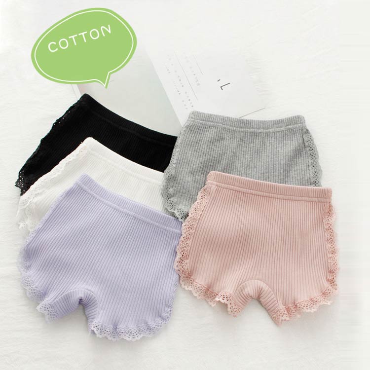 肌着 女の子用 安全パンツ インナー ボックスショーツ シンプル ジュニア用ショー...