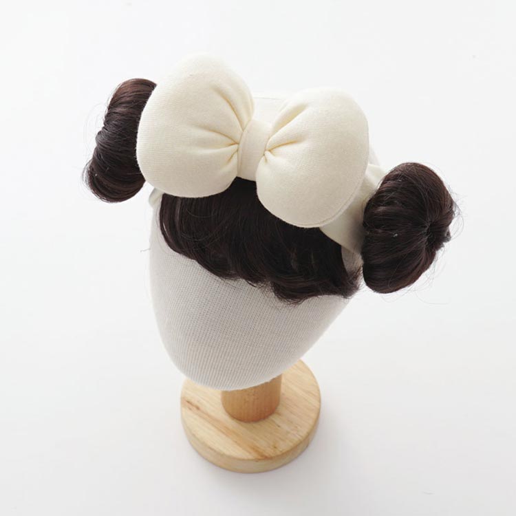 キャップ ウィッグ ベビーウィッグ ヘアアクセサリー 送料無料 団子×前髪 ヘアバン...