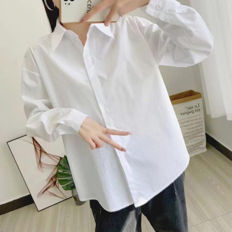ワイシャツ ノーアイロン レディース シャツ ブラウス 長袖 スーツ インナー オフィス カジュアル OL シワになりにくい ビジネス 事務服 制服 リクルート ワイシャツ 白 無地 シンプル ホワイト 開襟 大きいサイズ 大人 女性 通勤