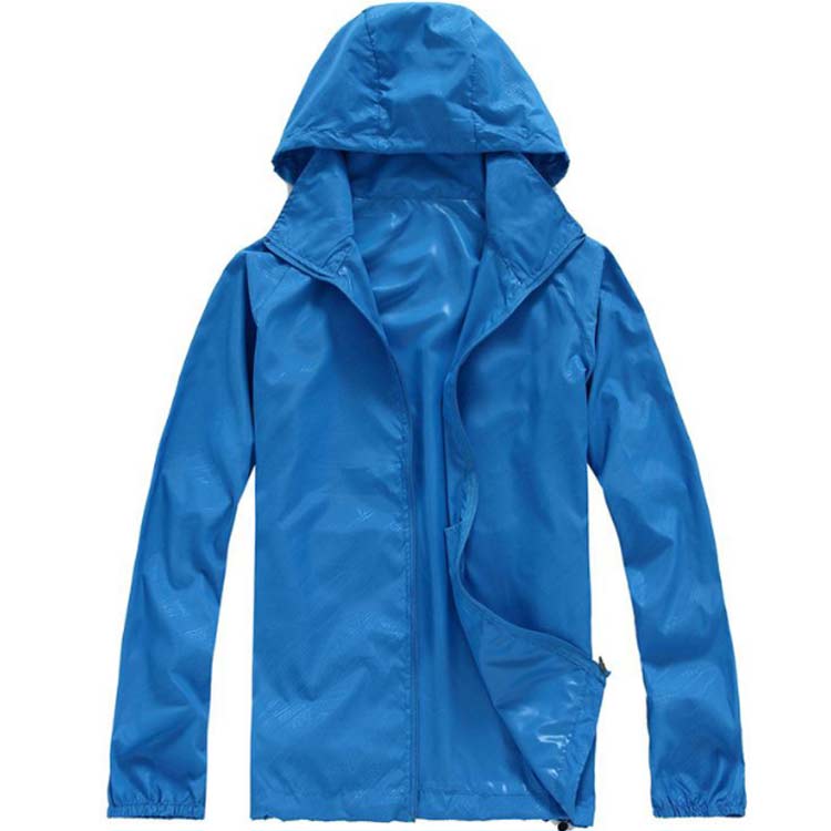 UVカット アウター マウンテンパーカー レディース メンズ フード付き アウトドア 薄手 登山 ジップパーカー ウィンドブレーカー 軽量 速乾 薄手 春 夏 秋 キャンプ 無地 スポーツ 紫外線対策 防風 防水 撥水加工 ジップアップパーカー kuriesu-10004512 クリエス サンプル画像3