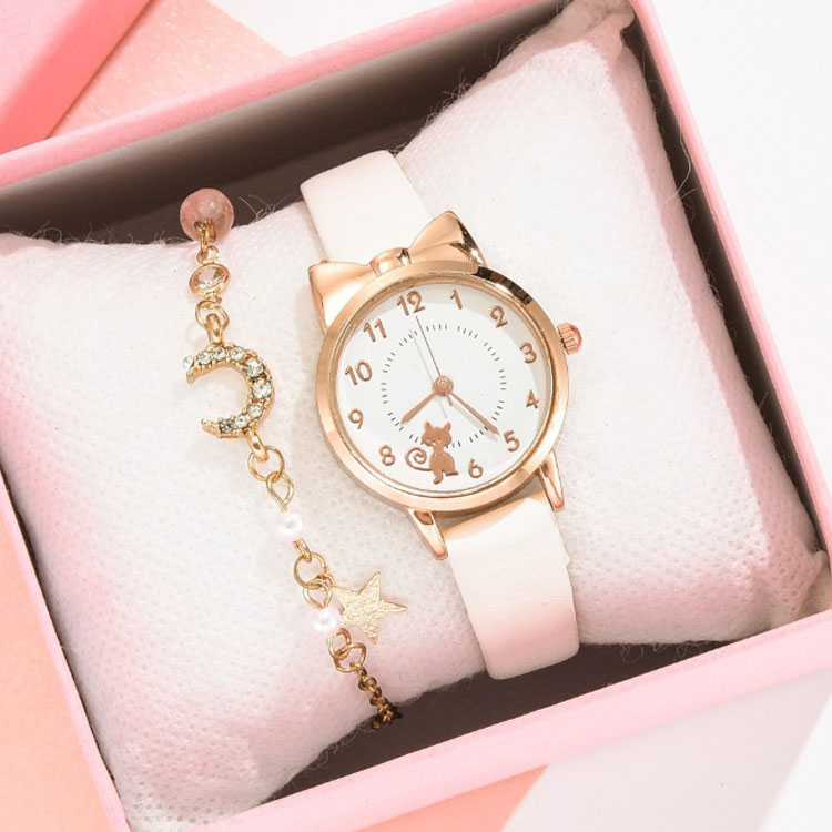 子供 女の子 腕時計 ブレスレット 2点セット 時計 キッズ 防水 子ども かわいい リストウォッチ キッズ腕時計 子供用腕時計 小学生 中学生 女子 キッズウォッチ ギフト プレゼント ジュニア ガールズ おしゃれ 誕生日 ウォッチ 送料無料