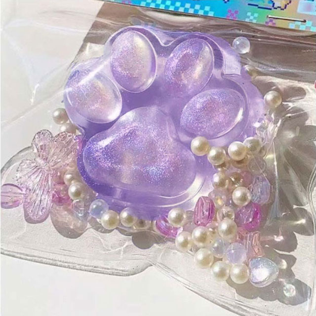 猫の爪 2個セット スクイーズ玩具 大きい ぷにぷに 握る玩具 肉球 にぎにぎ 感覚おもちゃ おもちゃ オモチャ 玩具 スクイーズ ストレス解消 かわいい 子ども 子供 イベント 縁日 お祭り プレゼント ギフト おまけ 癒し グッズ ふわふわ 誕生日 kuriesu-10004325 クリエス サンプル画像2