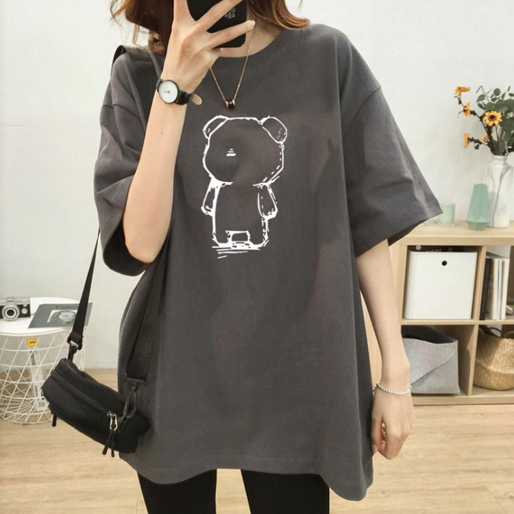 産前 マタニティ 授乳 チュニック Tシャツ 授乳服 授乳口付き ビッグTシャツ マタニティトップス 半袖 母親 服装 妊娠 出産 産後 カットソー 2