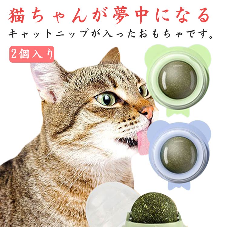 Rakuten - ボール ミントボール 2個入り ボール 歯のクリーニング 薄荷ボール ごろごろ 猫用おもちゃ 猫おもちゃ 回転 舐める ごろごろ 一人遊び 猫じゃらし キャットニップ ストレス解消 猫のおもちゃ 嚙むおもちゃ ねこ 猫 ネコ 天然安全 猫遊び用 猫用品