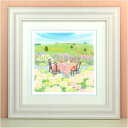 Annabelle's garden くりのきはるみ (栗乃木ハルミ) L / LLサイズ 絵 絵画 版画 水彩画 風景画 壁掛け