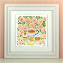 Rose tea くりのきはるみ (栗乃木ハルミ) M / Lサイズ 絵 絵画 版画 水彩画 風景画 壁掛け