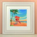 Life guard tower くりのきはるみ (栗乃木ハルミ) M / Lサイズ 絵 絵画 版画 水彩画 風景画 壁掛け
