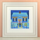 snowy home くりのきはるみ (栗乃木ハルミ) M / Lサイズ 絵 絵画 版画 水彩画 風景画 壁掛け