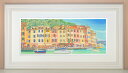 Portofino2 くりのきはるみ (栗乃木ハルミ) XXLサイズ 絵 絵画 版画 水彩画 風景画 壁掛け