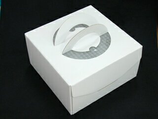 手提げデコ ホワイト 6 18cm 1枚 デコレーションケーキ ケーキ用 箱 ボックス ラッピング 業務用