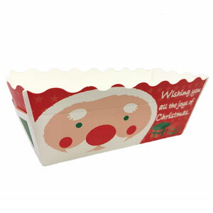 パウンドケーキ型 紙 カップ 耐油紙 袋 クリスマス ミニパウンドサンタ 5枚入