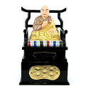 仏像 弘法大師 座像 3.0寸 桧木彩色 空海 真言宗 真言三尊 弘法 大師 仏壇 オブジェ ぶつぞう 置物 木製オブジェ 木 インテリア 高級 プレゼント 贈...