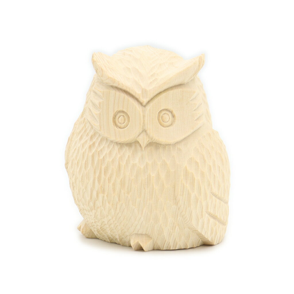 木彫 ふくろう 8cm 桧木 フクロウ置物 フクロウの置物 置物木製 木彫り置物 木の置物 木のオブジェ 置物 かわいい フクロウ インテリア 玄関 プレゼント 敬老の日 小物 玄関置物 おしゃれ 玄関の置物 インテリア小物 インテリア雑貨 かわいい置物 かわいいオブジェのサムネイル