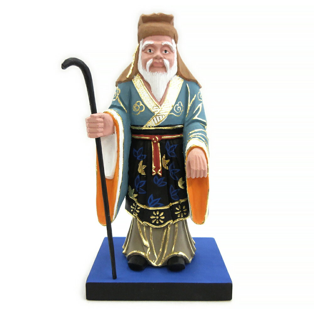 神像 住吉大神 立像 総高18cm 桧木彩色