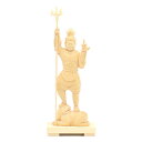 仏像 毘沙門天 立像 4.0寸 三戟持ち 桧木 多聞天 四天王 ぶつぞう オブジェ 飾り 置物 インテリア 高級 木彫り 木彫 おしゃれ プレゼント 贈り物 玄...