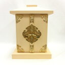 木製仏具 白木厨子 金具付 内寸W16*D16*H20cm 桧木 お厨子 厨子仏壇 仏具 厨子 仏壇用品 仏壇 ひのき ヒノキ 檜 桧 高級感 木製 小型 ミニ...