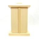 木製仏具 白木厨子 内寸W16*D16*H26cm 桧木 お厨子 厨子仏壇 仏具 厨子 仏壇用品 仏壇 ひのき ヒノキ 檜 桧 高級感 木製 小型 ミニ仏壇 コ...