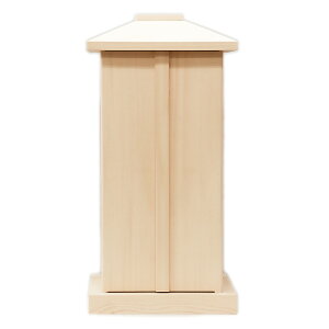 木製仏具 白木厨子 内寸W18*D18*H38cm 桧木 お厨子 厨子仏壇 仏具 厨子 仏壇用品 仏壇 ひのき ヒノキ 檜 桧 高級感 木製 小型 ミニ仏壇 コンパクト 小型仏壇 ワンルーム 一人暮らし 和室 リビング モダン 送料無料