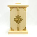 木製仏具 白木厨子 金具付 内寸W18*D18*H28cm 桧木 お厨子 厨子仏壇 仏具 厨子 仏壇用品 仏壇 ひのき ヒノキ 檜 桧 高級感 木製 小型 ミニ...