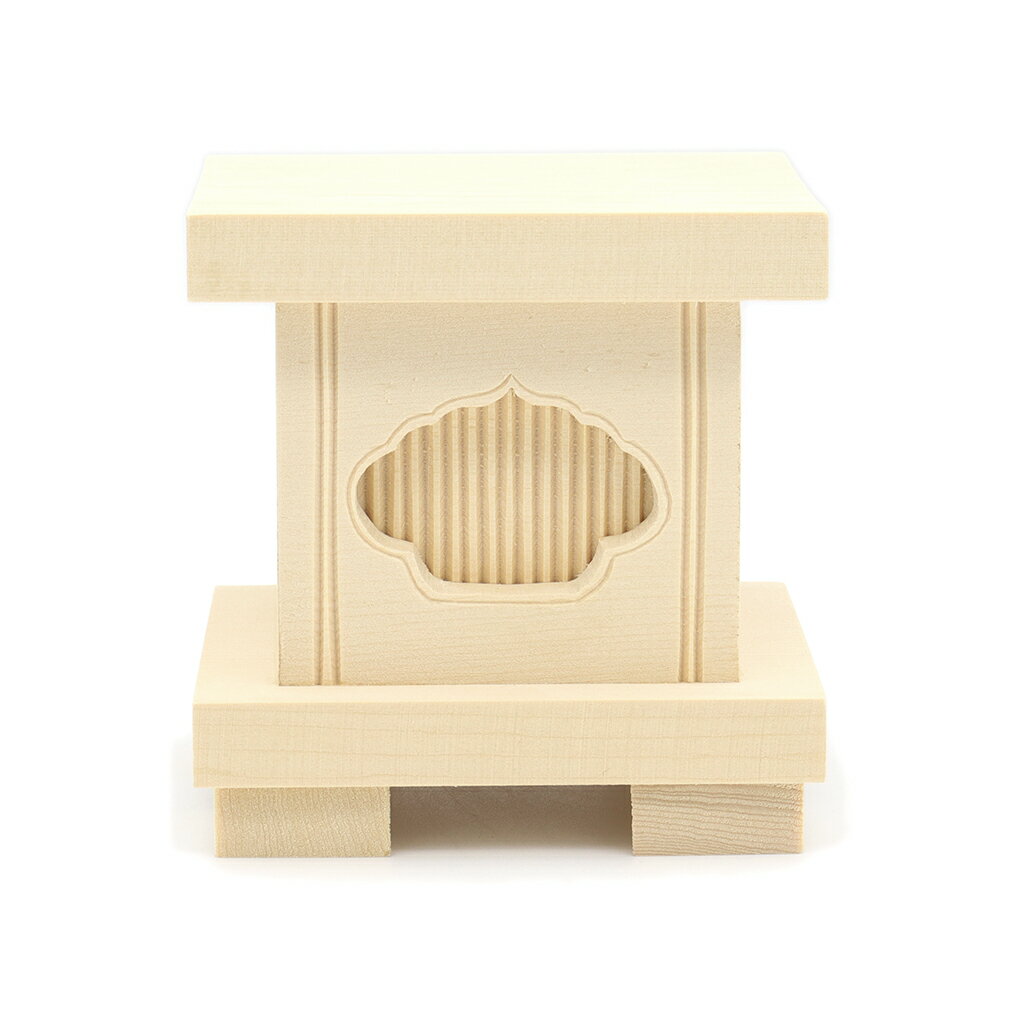仏具 四角台座 W9.5*D8*H10cm 桧木
