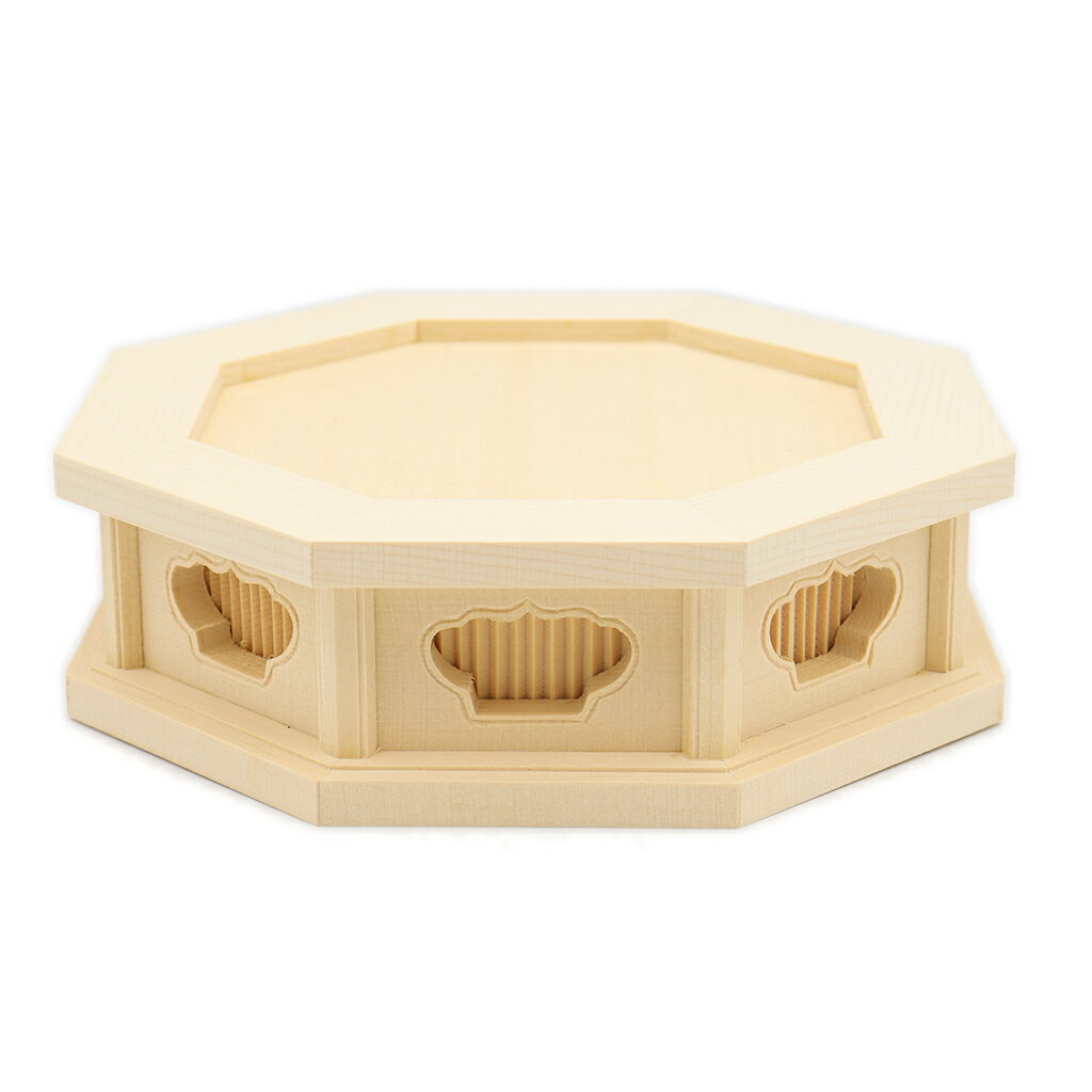 仏具 台座 座像身丈3.5寸用八角台 高さ5cm 桧木