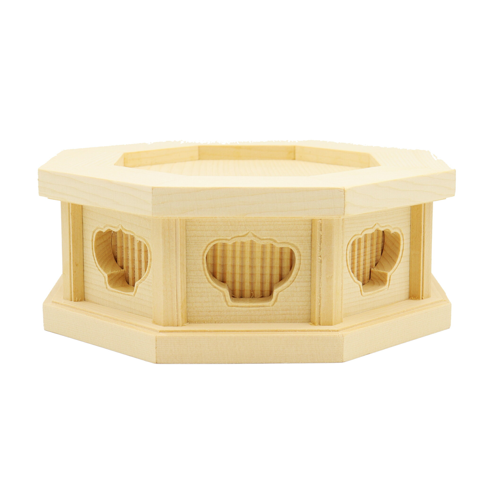 仏具 台座 座像身丈2.5寸用八角台 高さ5cm 桧木