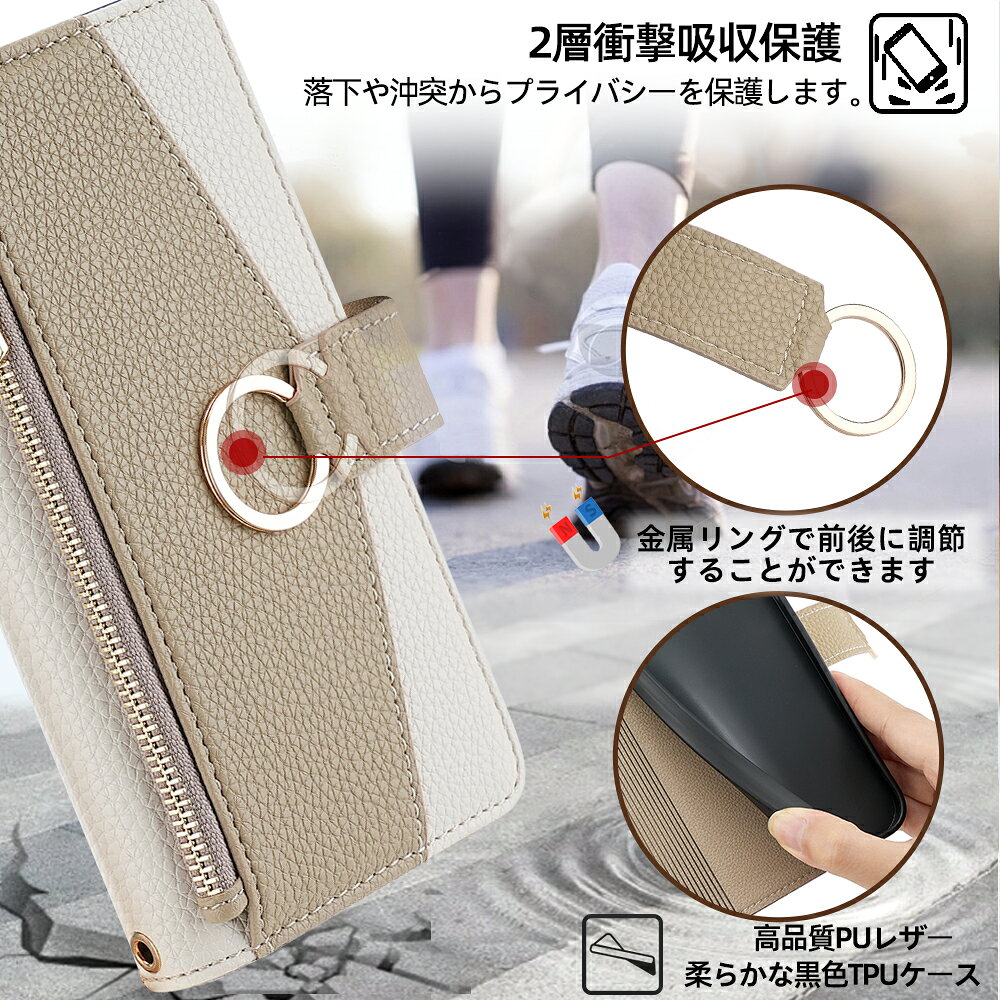 手帳型 iphone16e/16/16proケース 鏡付き スマホカバー iphoneケース　iphone15ケ...