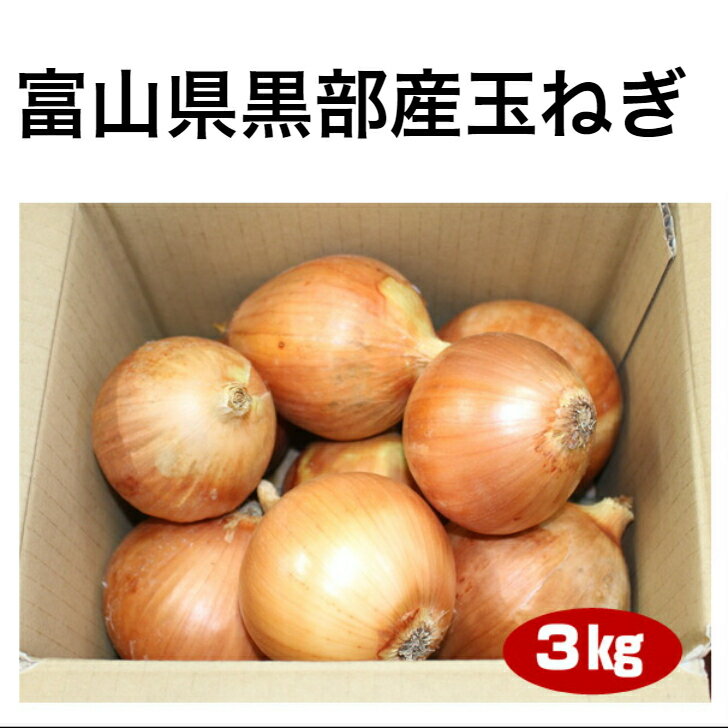 玉ねぎ　タマネギ　3kg　野菜　無農薬　自然栽培　安心安全　富山県産　健康　料理　おかず　食材　カレー　シチュー　肉じゃが　野菜炒め