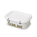 サンライン SUNLINE SB-404 エサバケツM(浅型) ホワイト
