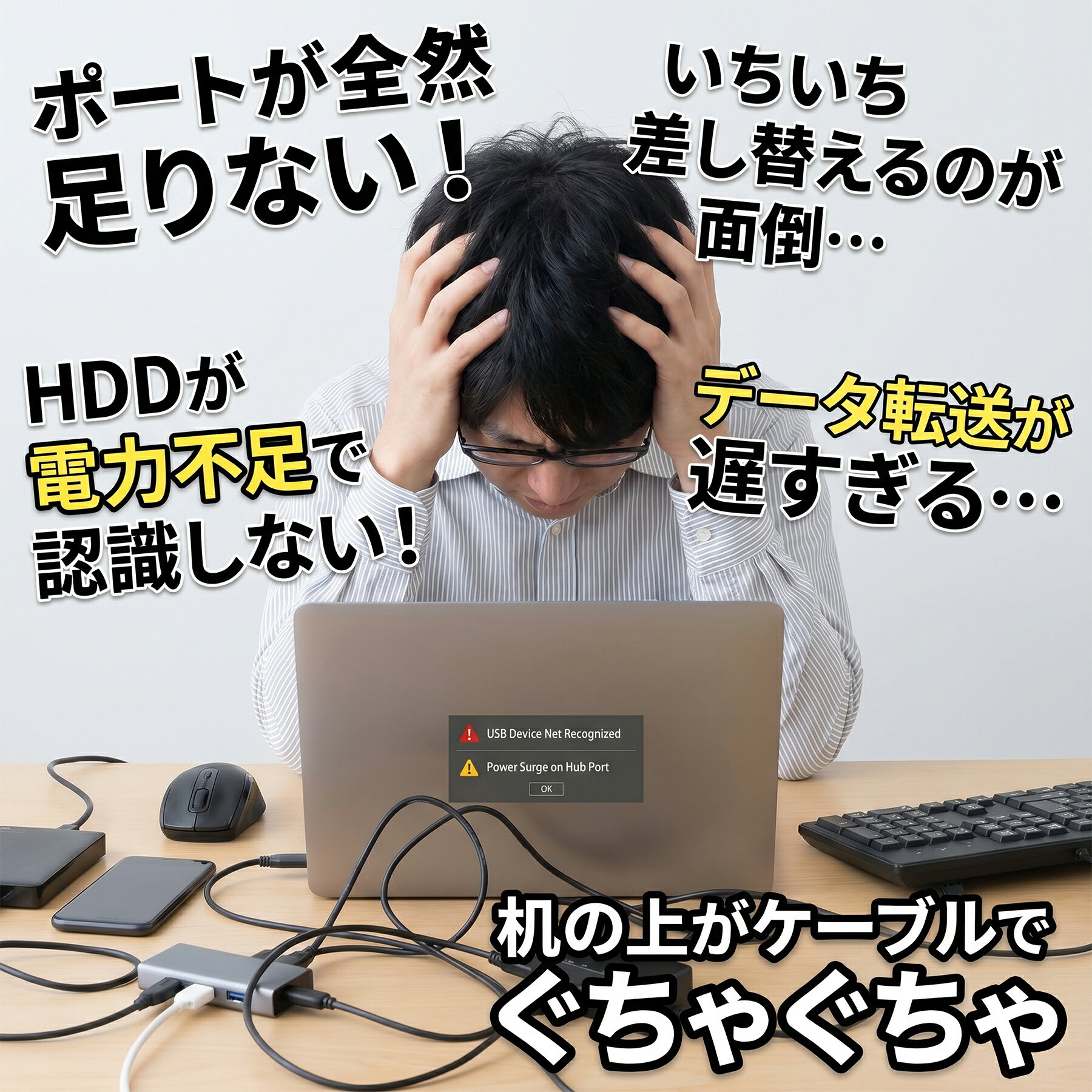 【驚異の16ポート】 USBハブ 16in1 最大90W電源供給 16ポート同時データ転送 16台同時コントロール USBアダプタ タイプA ノートパソコン ノートPC surface PC MacPC iPad スマホ　同時充電対応 CRiCO by 黒鳥商店 kurodori-10000178 黒鳥商店 サンプル画像2