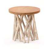 ★おしゃれな木製サイドテーブル AZT004 アジアン家具 ＠CBi（アクビィ）