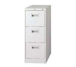 くろがね A4ファイリングキャビネット JF-VA43N ファイリング用 バーチカルキャビネット 3段 事務機器 オフィス用品 くろがね工作所 W400×D620×H1015mm