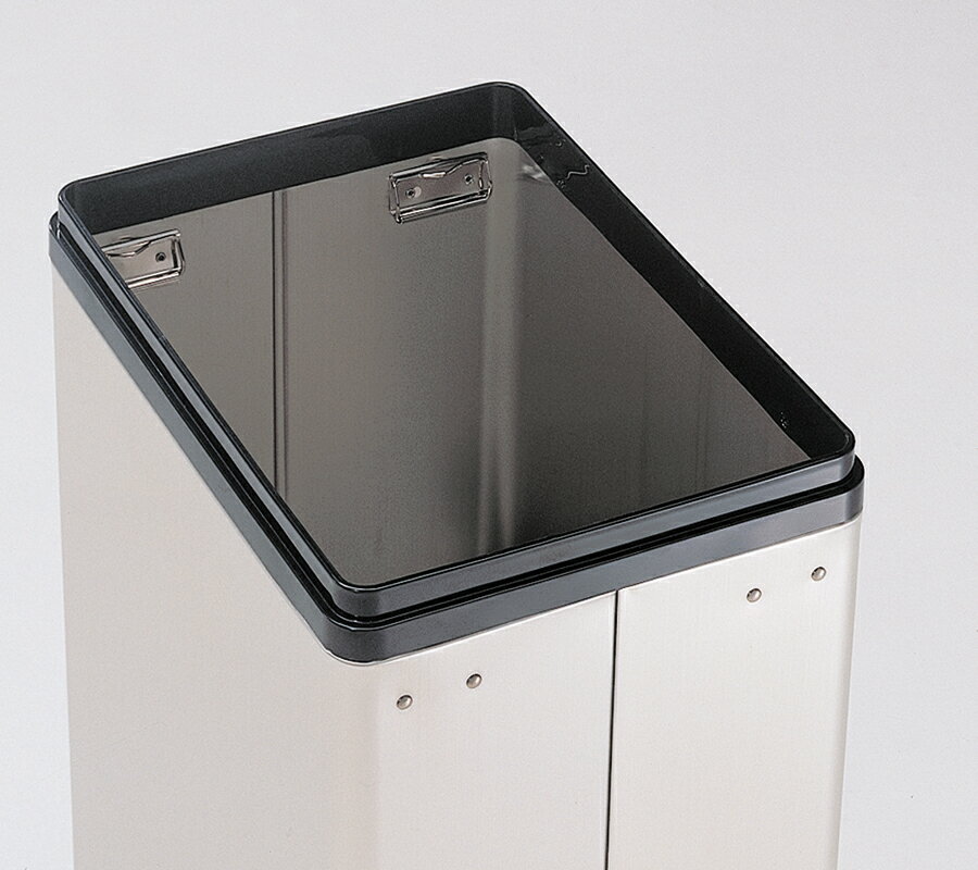 『業務用』 角型ロータリー屑入 袋止め付 ぶんぶく ゴミ箱 カラー5色 W329×D240×H600mm ごみ箱 ダストBOX ロビー スチール 業務用家具 オフィス 病院 ホテル 店舗 施設