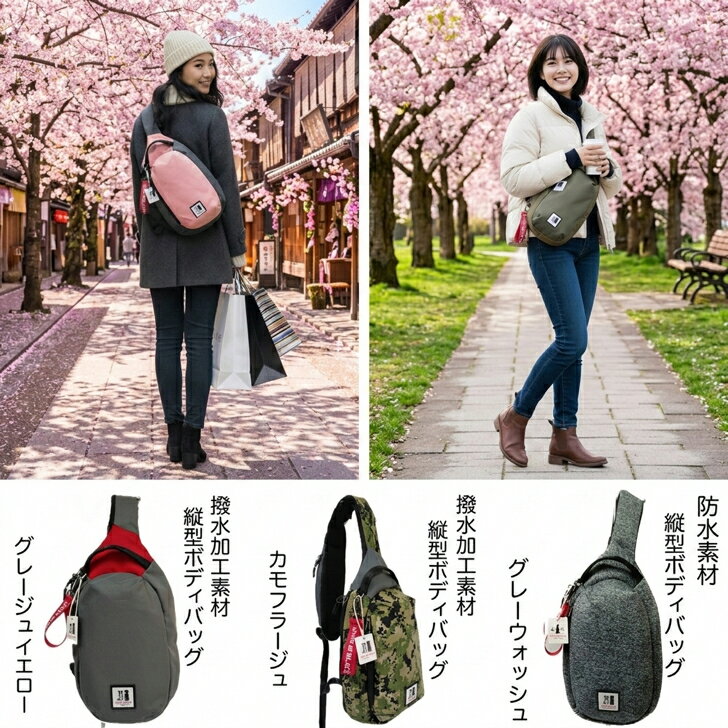 Rakuten - 【撥水加工素材】縦型ボディバッグパウダーピンク黒毛のアンのお散歩バッグ手触りが良い　ボディバッグ　スポーツ　お散歩　フリスビー　散歩グッズ　犬　防水　撥水　雨に強い