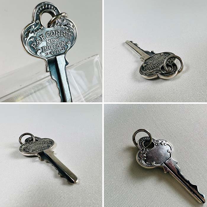 TSUBURA ART WORKS シルバーペンダントトップ P&F リバーシブル キー key ビンテージモチーフ ネックレス SILVER 925 2