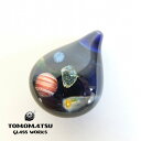 TOMOMATSU GLASS WORKS/ガラスペンダントトップ UNIVERSE レッド 宇宙 幻想的 ハンドメイド 日本製 赤