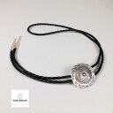 インディアンジュエリー / ループタイ Bolo tie 4mm ナバホ BERTHA BEGAY 96 cm STERLING Indian jewelry ...