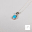 インディアンジュエリー TURQUOISE STERLING スターリングシルバー ターコイズ シルバー ネックレス チェーン付き 刻印あり