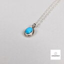 インディアンジュエリー TURQUOISE STERLING スターリングシルバー ターコイズ シルバー ネックレス チェーン付き 刻印あり