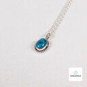 インディアンジュエリー TURQUOISE STERLING スターリングシルバー ターコイズ シルバー ネックレス チェーン付き 刻印あり