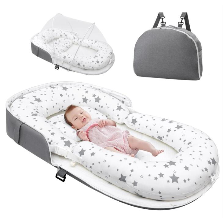 ＼新品入荷!!／【1台5役 】ベッドインベッド 赤ちゃん 新生児 添い寝 ベビーベッド 折りたたみ 持ち運..