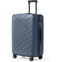 スーツケース ピュアPC材質 複数収納ポケット 中型 大容量 超軽量 耐衝撃 静音 360度回転 多機能 ファスナー TSAロック搭載 旅行 ビジネス 出張 (Mサイズ/4～7泊/61L/託送必要)