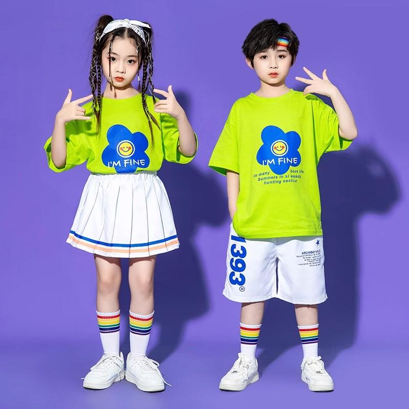 子供服 キッズ パフォーマンス 衣装 小学生 ゲーム グループ チア 幼稚園 クラス 制服 イベント リンク..