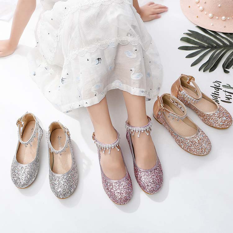 子供靴 女の子 大きいサイズ キッズ パンプス リボン ピアノ発表会 演出靴 ダンスシューズ フォーマルシューズ 発表会 結婚式 卒業式 パーディー プリンセス...